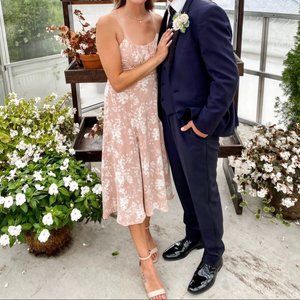 Hello Molly Pink Floral Midi Dress